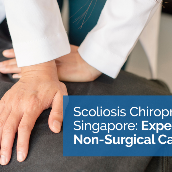 Scoliosis chiropractor in Singapore performing spinal adjustment at Agape Chiropractic.